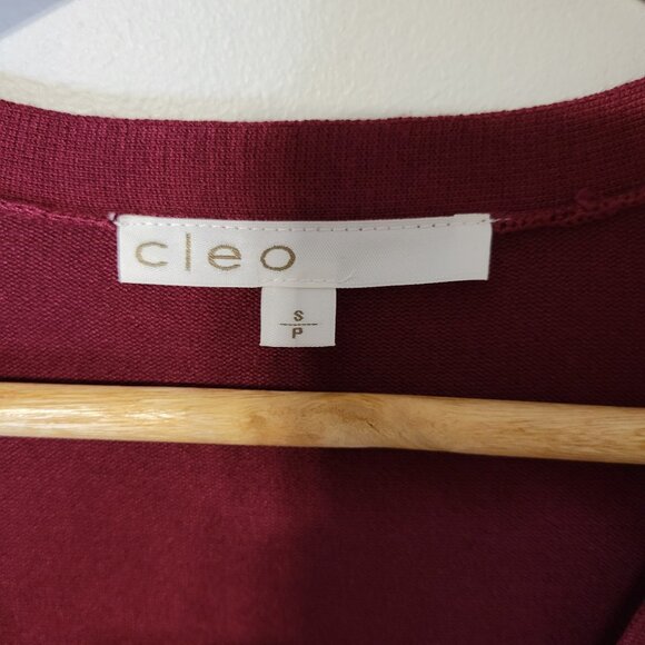 Cleo Burgundy Cardigan and Top Set Size Small - Picture 4 of 12